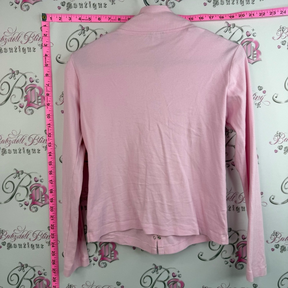 La SENZA long sleeve bubblegum pink Light Pink Snap-Front Cardigan Sweater - Picture 2 of 10